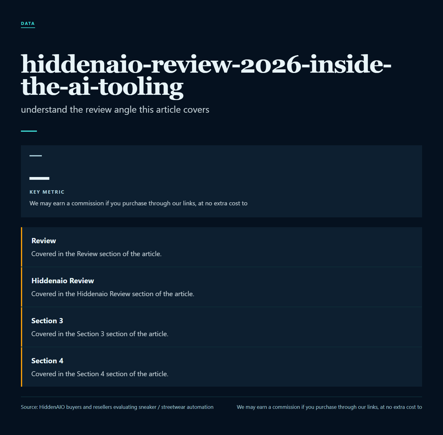 Infographic summarising key points from "HiddenAIO Review 2026: Waitlist, Price, and the Real Buyer Verdict"