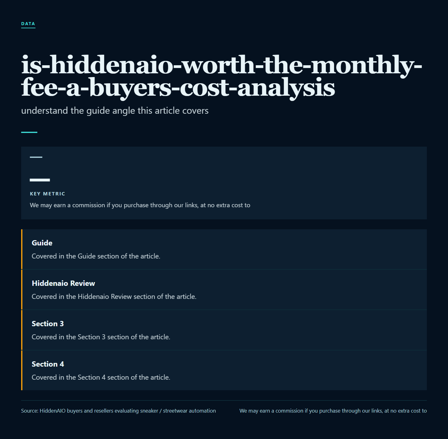 Infographic summarising key points from "Is HiddenAIO Worth the $199.99 Upfront Fee? A Cost-Benefit Analysis"